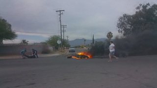 Rescuers help teen from fiery motorcycle wreck